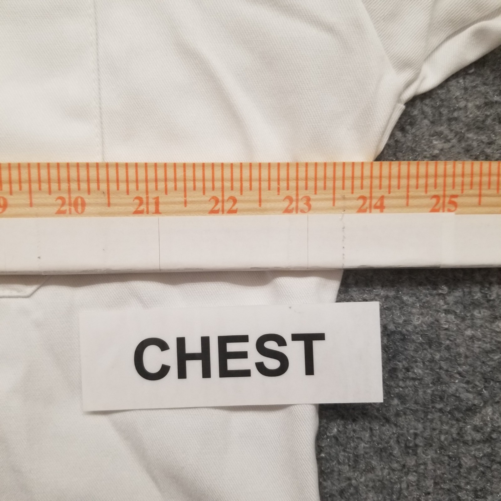 Edwards Unisex Adult Chef Coat Jacket Large White Foster Farms Double Breasted *