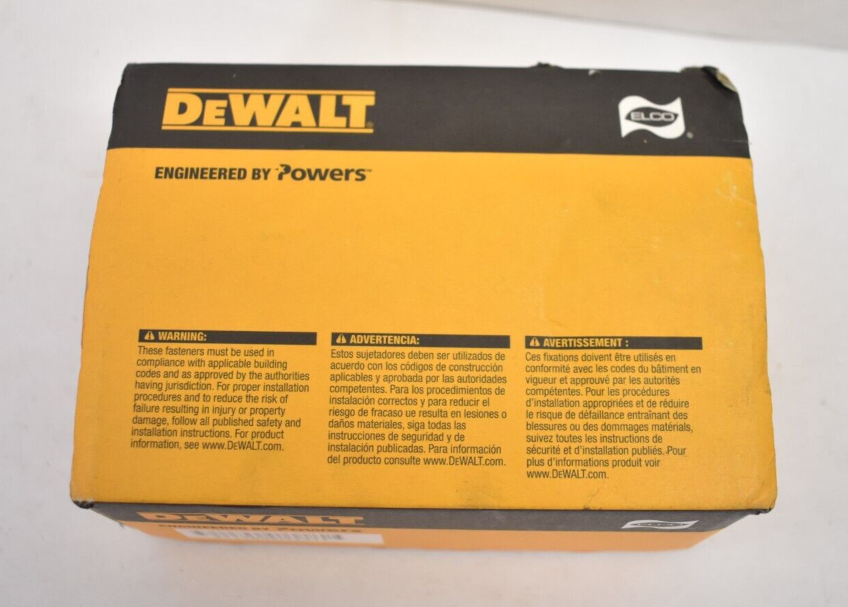 DeWalt Ultracon+ 1/4″ x2-3/4″ Phillips Flat Head Screws Concrete Anchor 100 Pack