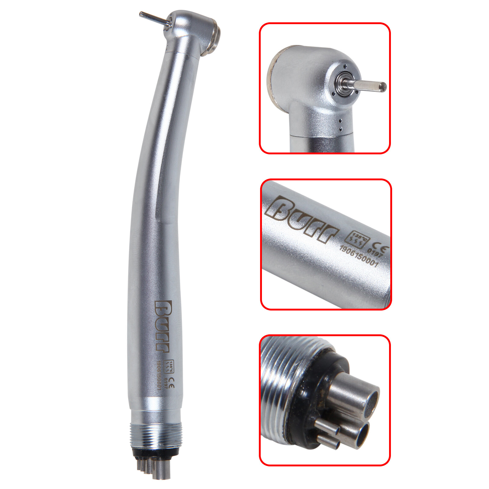 10X NEW Dental High Speed Turbine Handpiece Push Button 4 Hole U3BM