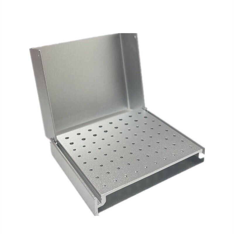 76 Holes Dental Bur Stand Speed FG/RA CA Burs Prophy Brush Cup Holder Block Box