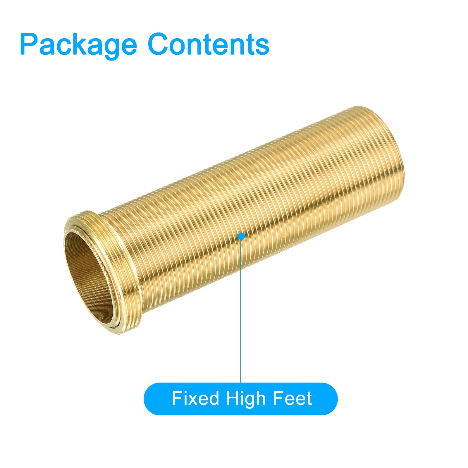 Faucet Mount Extension Shank 4″ x 1.44″ Brass Basin Mounting