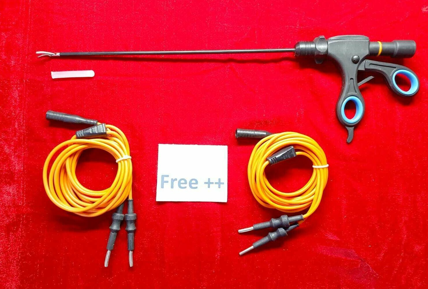 Laparoscopic Bipolar Sealer Cutter Silver Jaw 5mm With Bipolar Cable 2pc Free