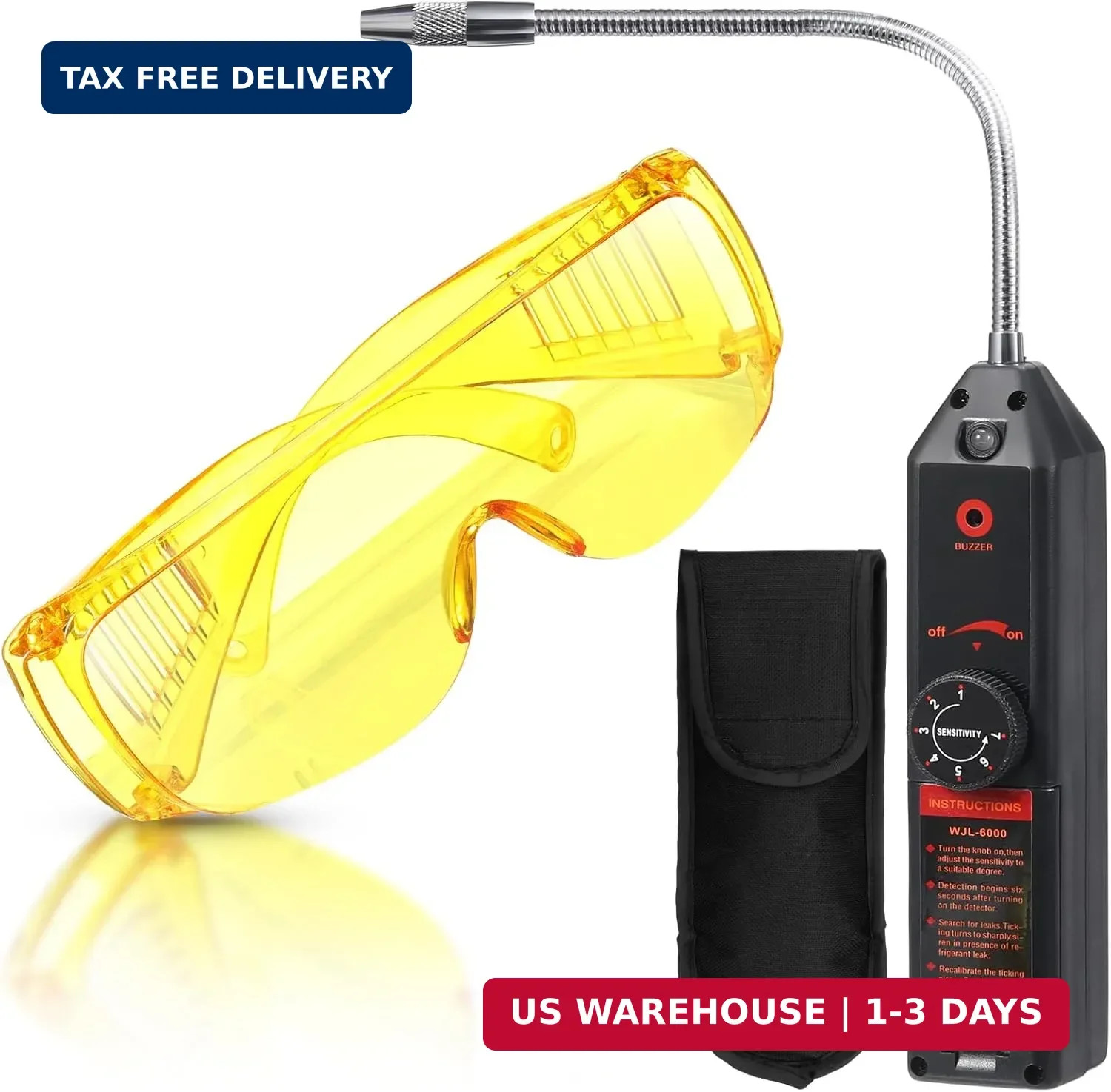 Tellegloww Ac Leak Detector Kit, R1234yf R134a R410a, Refrigerant Leak Detector