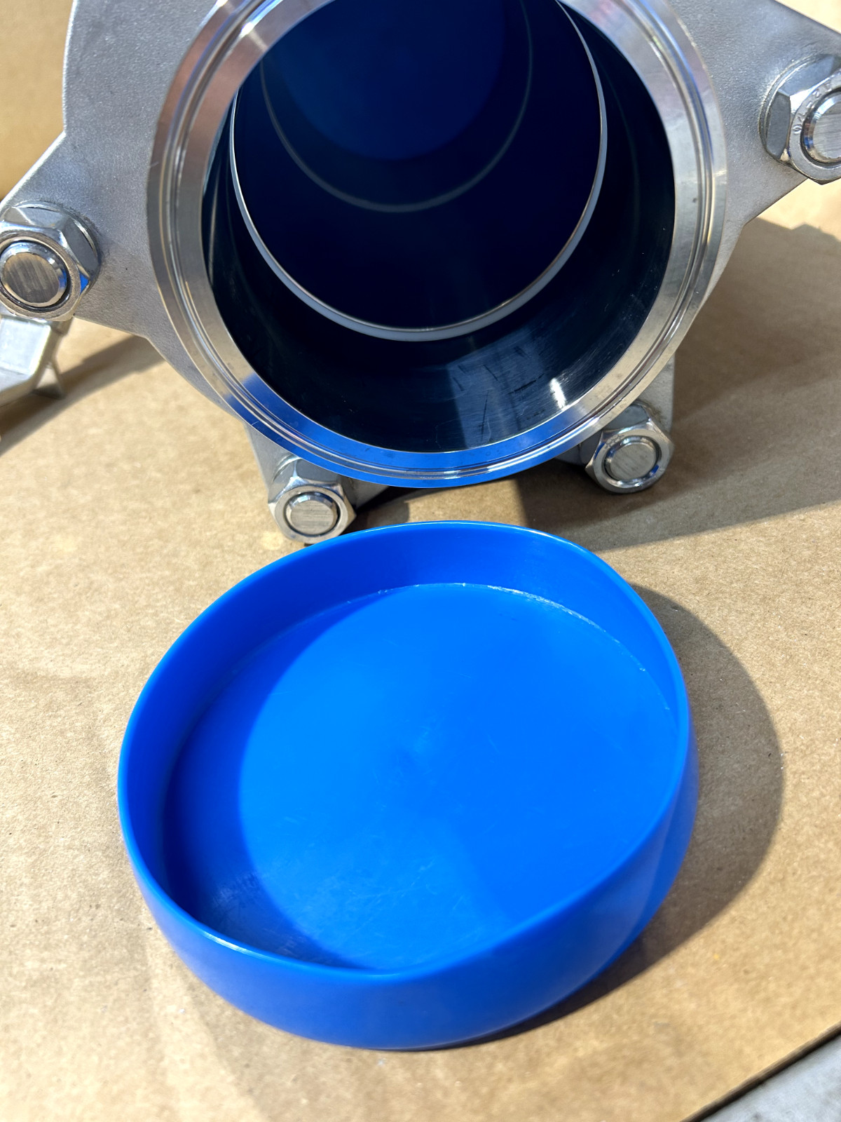 VNE EG90CC-64.0 SANITARY BALL VALVE 4″ CLAMP CONNECTION 316SS 600 WOG NEW