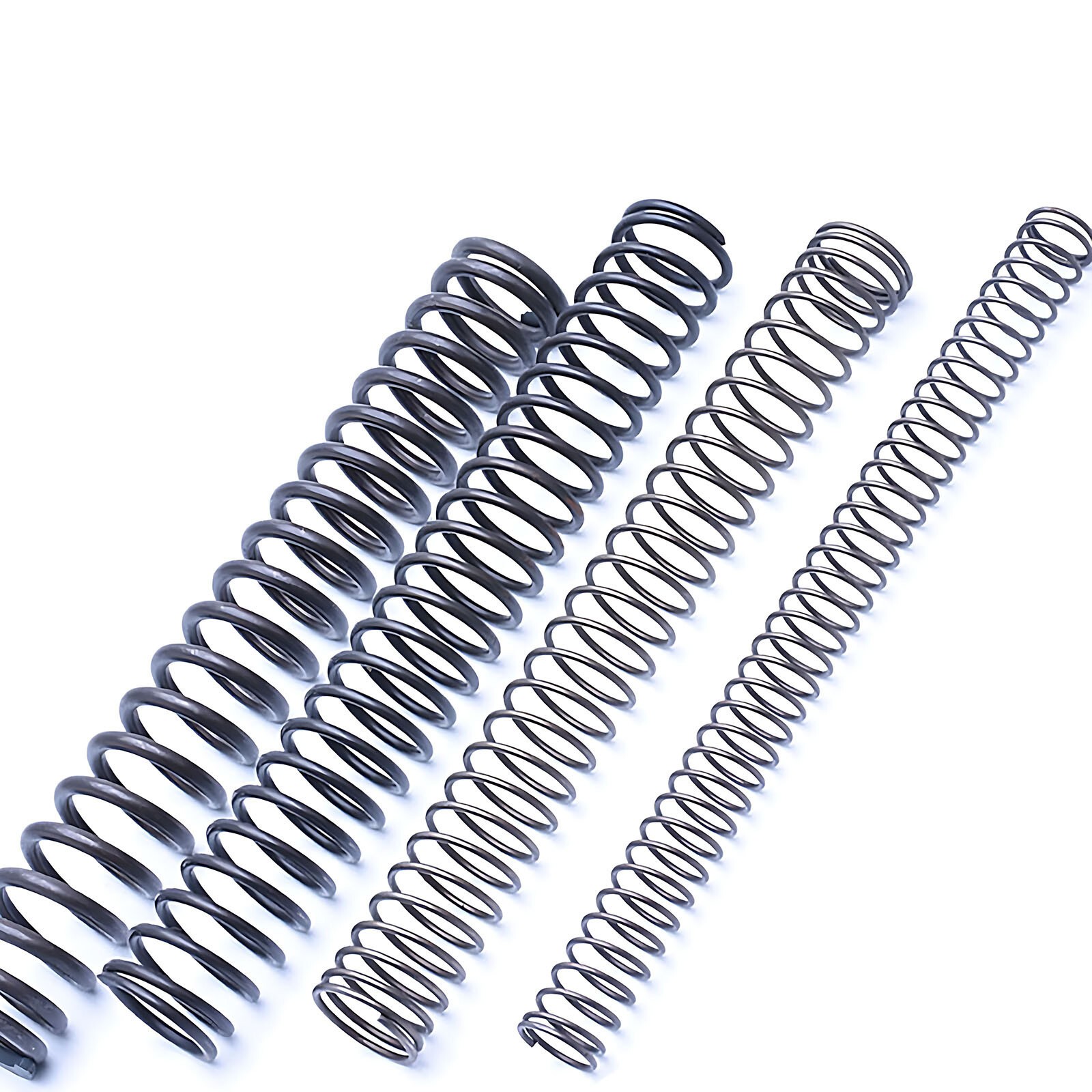 0.3-6mm Wire Dia Black Spring Steel Compression Spring Length 305mm Small Spring