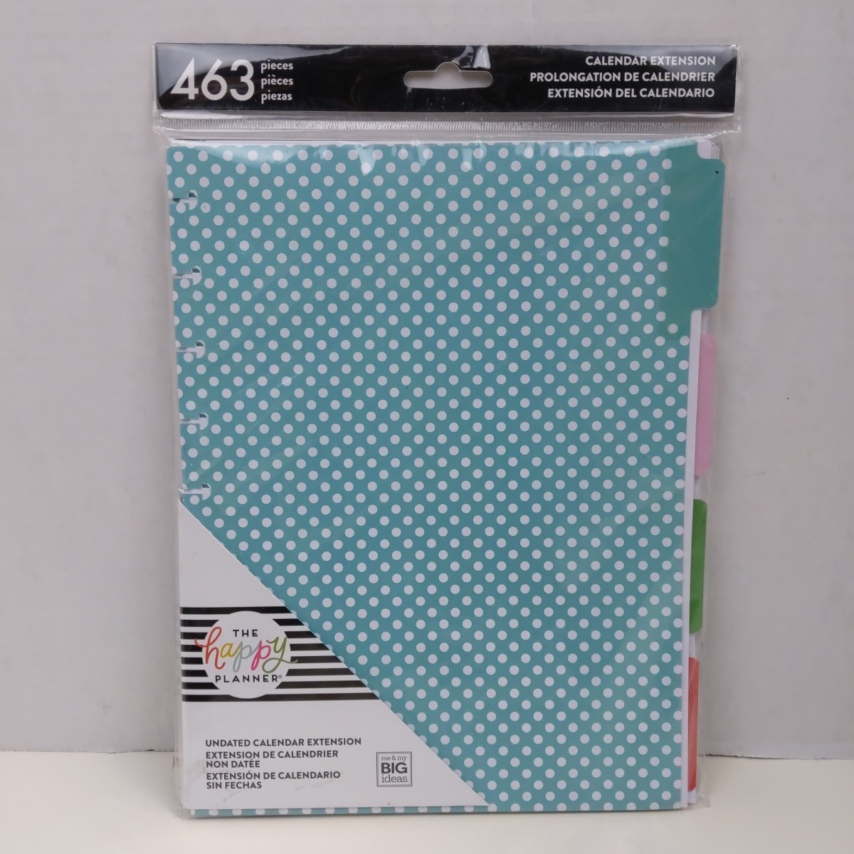The Happy Planner Undated Calendar Extension 463 Pieces Stickers Dividers Kit