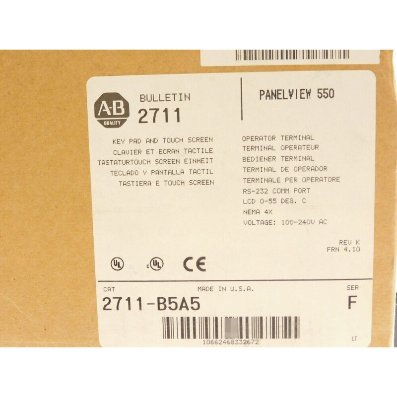 2711-B5A5 AB PanelView Standard Terminal FREE Shipping 2711B5A5 New US Free Tax