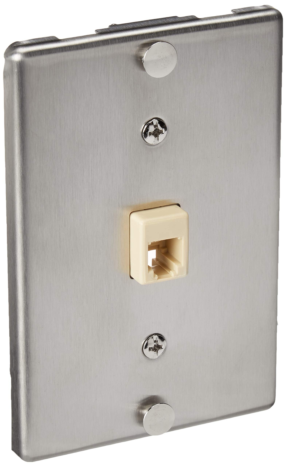 Leviton C0256-SS Telephone Wall Phone Wallplate Surface Mount Jack