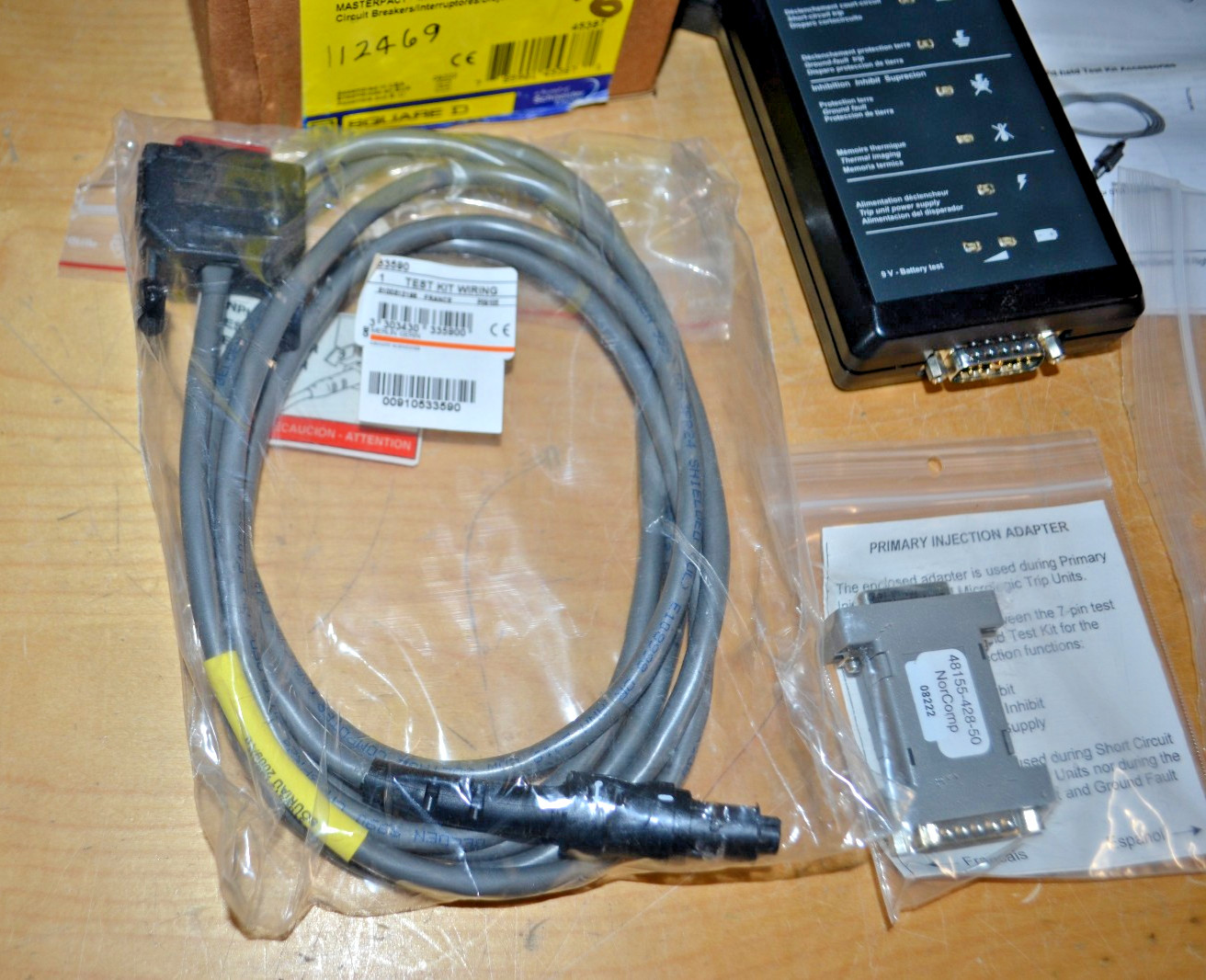 Square D Schneider Electric ~ S33594 Hand Held Breaker Test Kit, HHTK ~ Complete