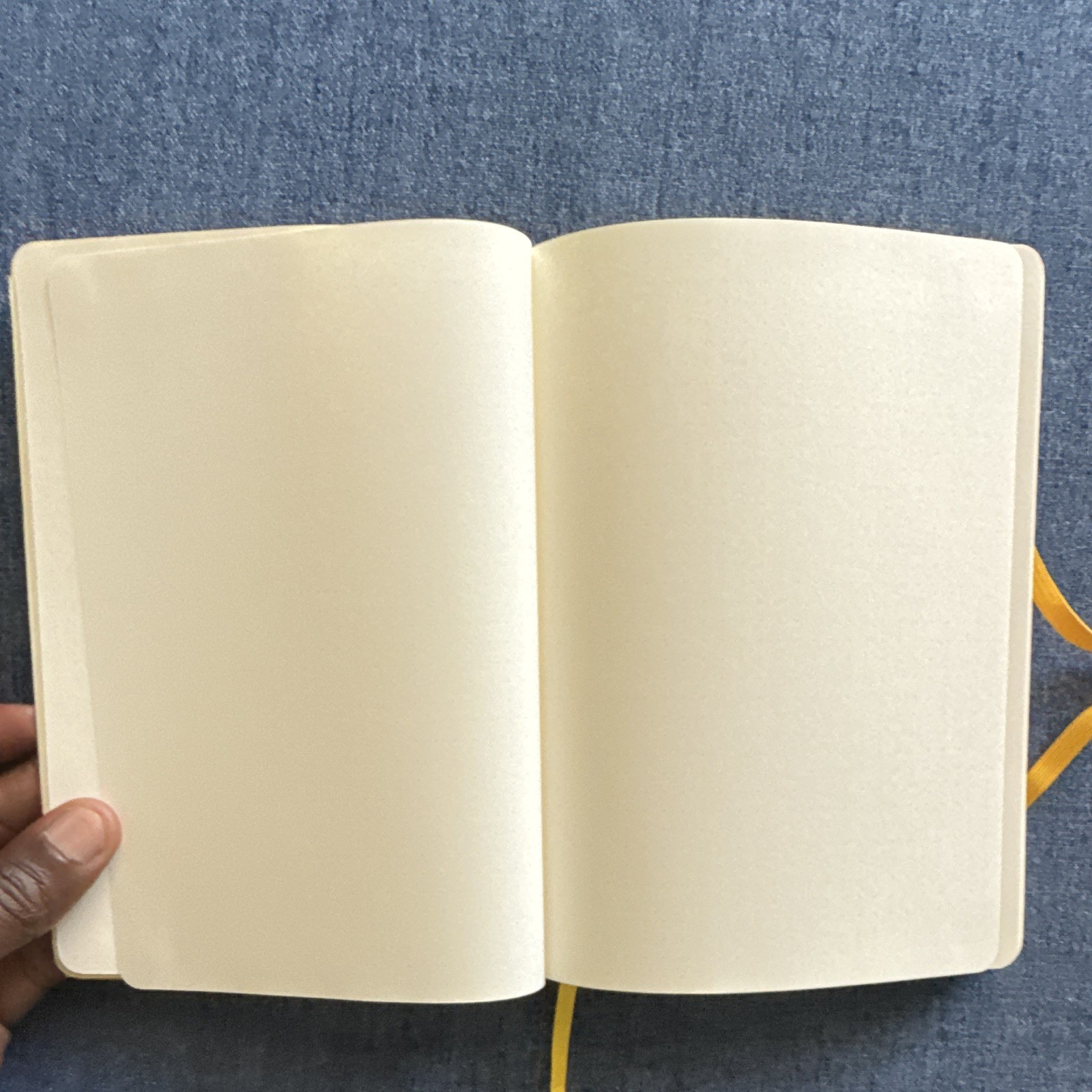 Paperage Yellow Hardcover Blank Journal Notebook w/ Elastic Band