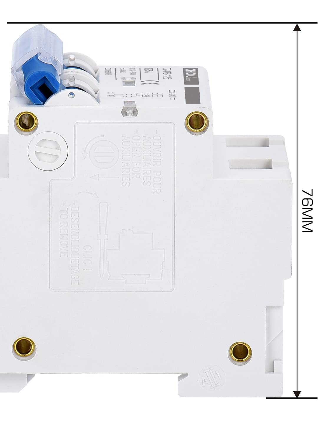 DC Circuit Breaker,125A 2 Pole,12V to 240 Volt Solar Disconnect Switch,DIN Rail