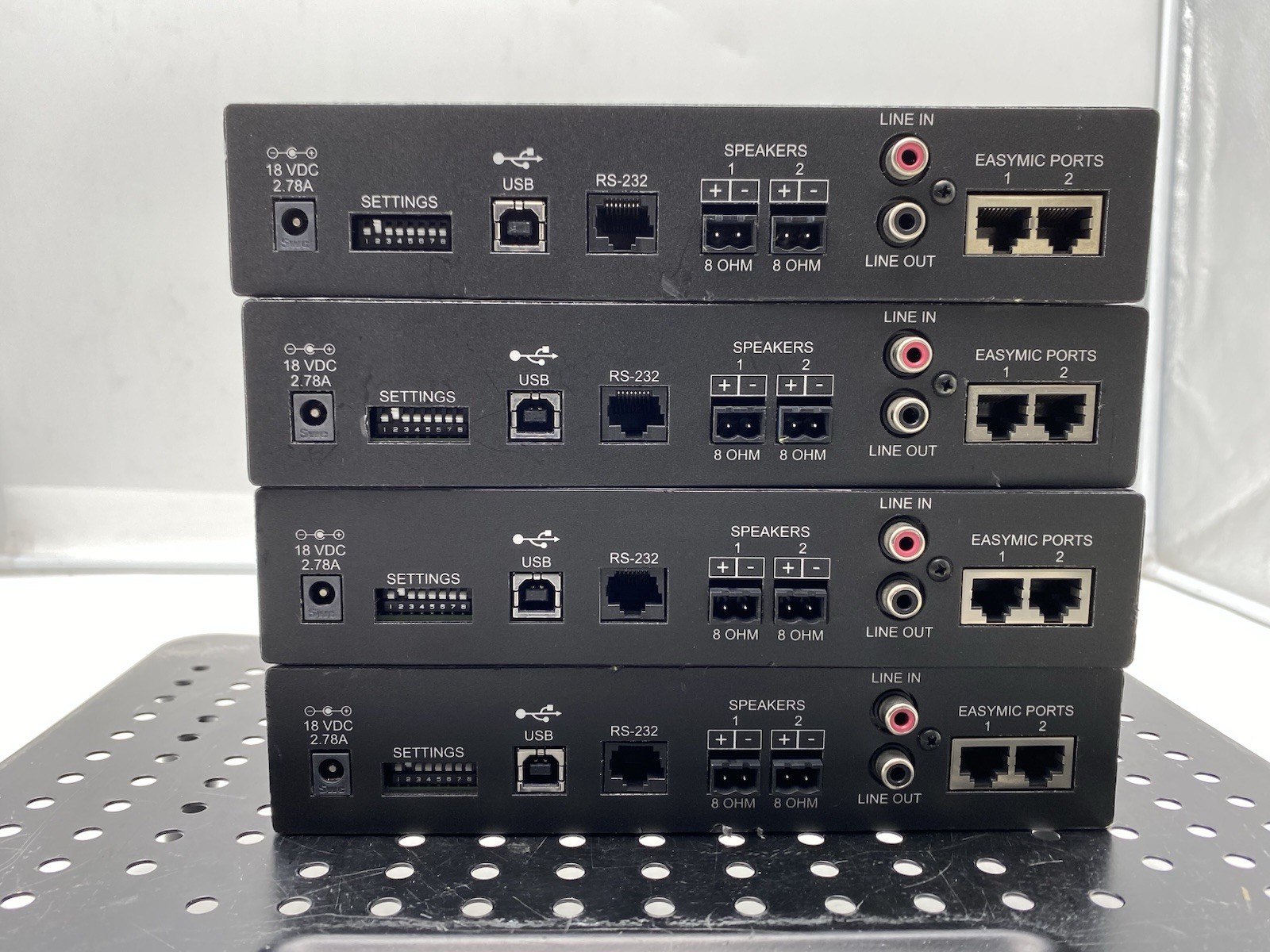 Lot of 4 Vaddio EasyUSB Mixer/Amp 998-8530-000