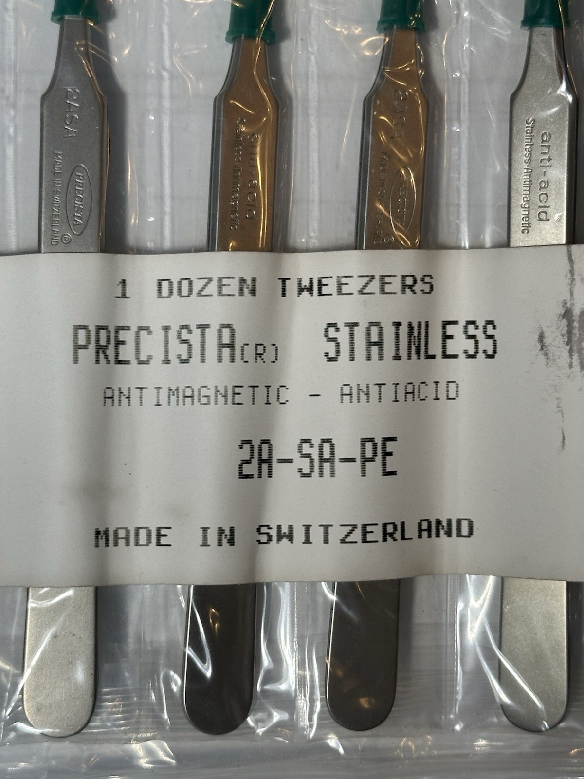 One Piece of Excelta Precision Antistatic Tweezers Made in Switzerland. 2ASA