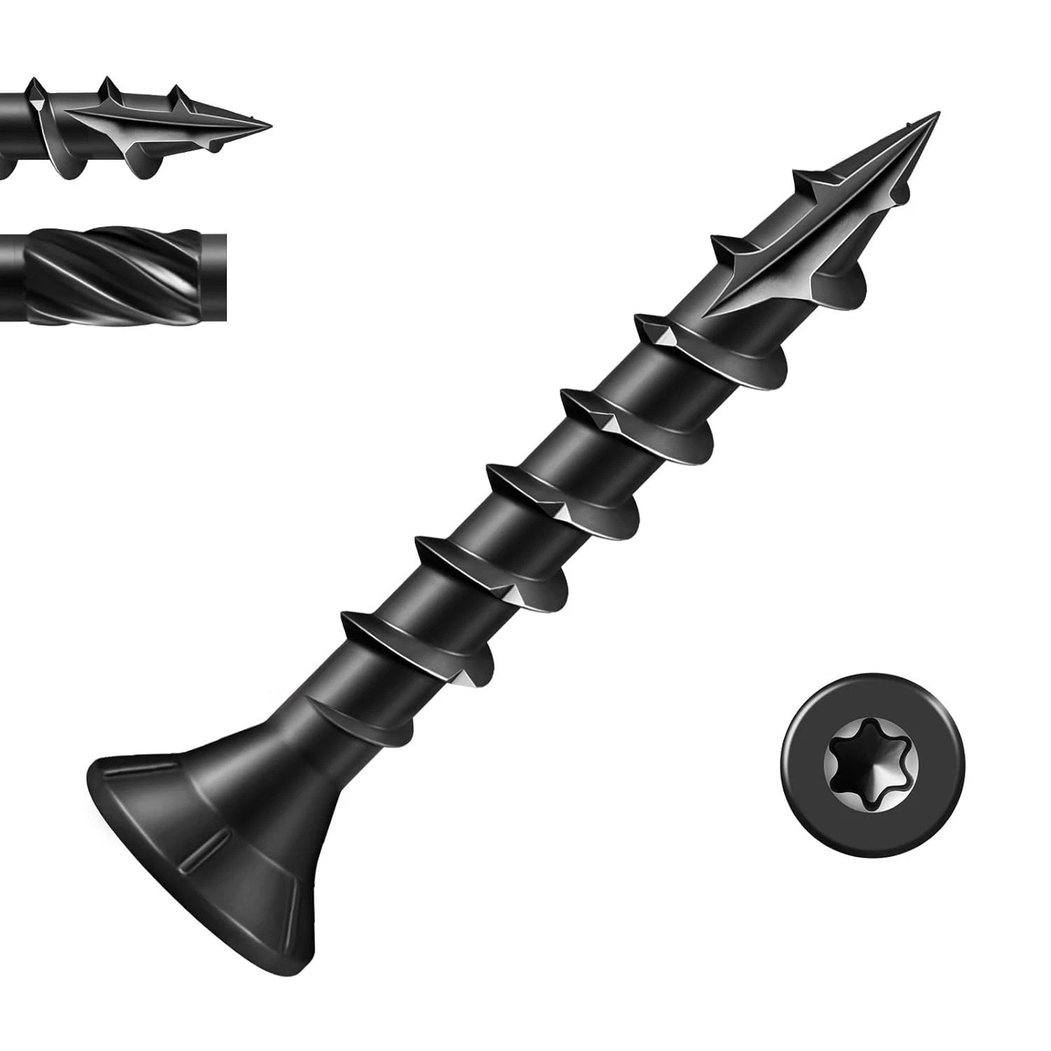 #8 #10 Deck Screws T25 Torx Drive Self Tapping Wood Decking Fencing Screw