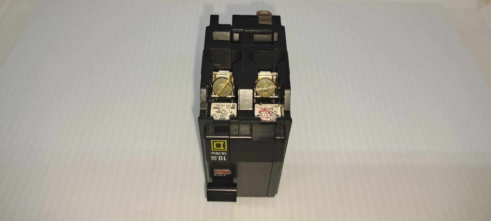 SQUARE D QO230 30 Amp 2 Pole 120/240V Type QO Circuit Breaker Yellow Face