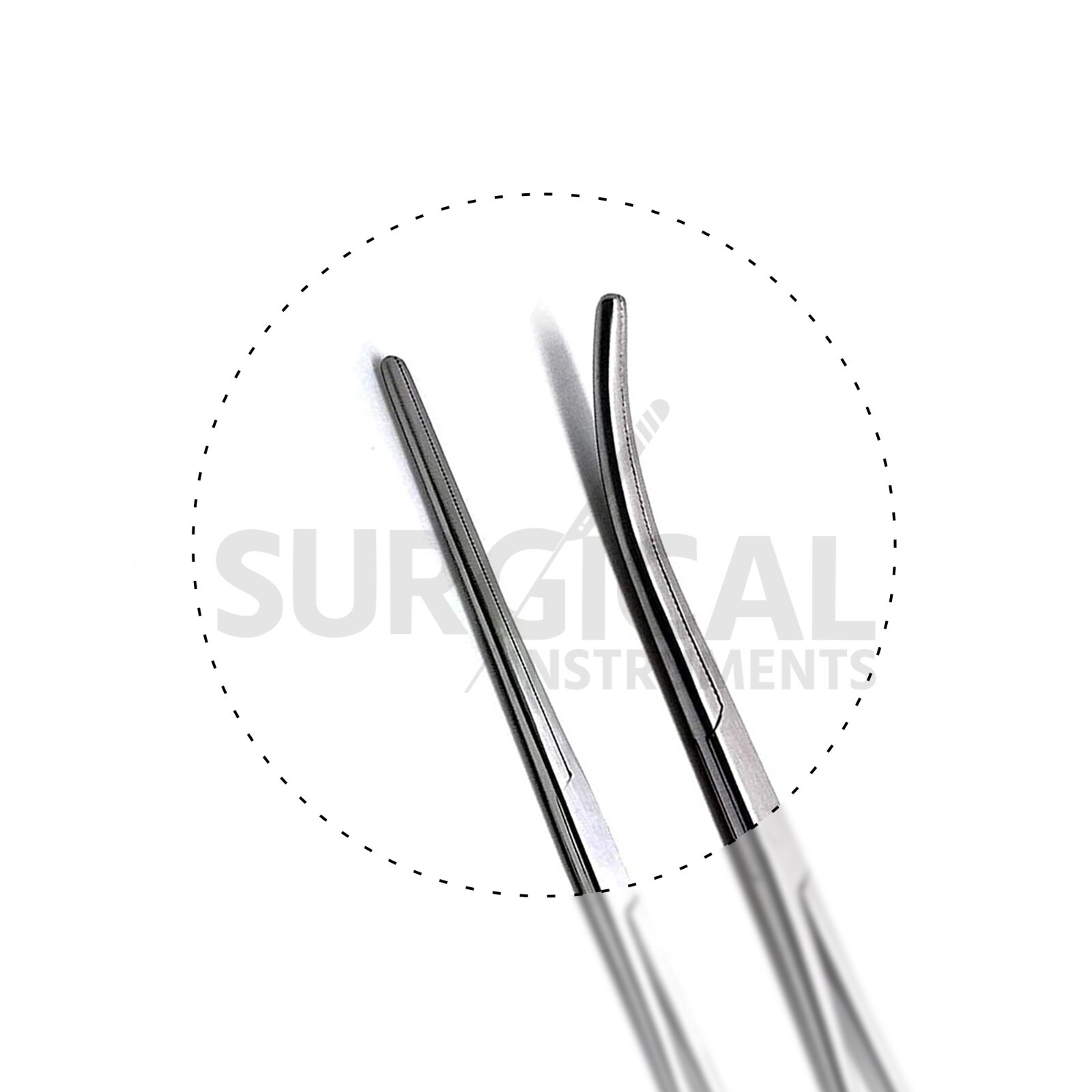 2 Pcs Set 8″ Straight + Curved Hemostat Forceps Locking Clamps German Grade