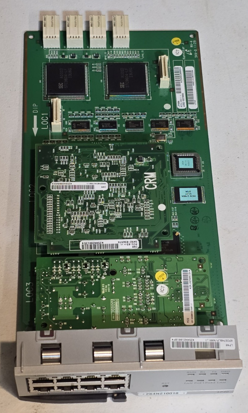 Lot of (7) Samsung Officeserv card lot for 7100 7200 7400 OAS, MP40, LP40, UNI