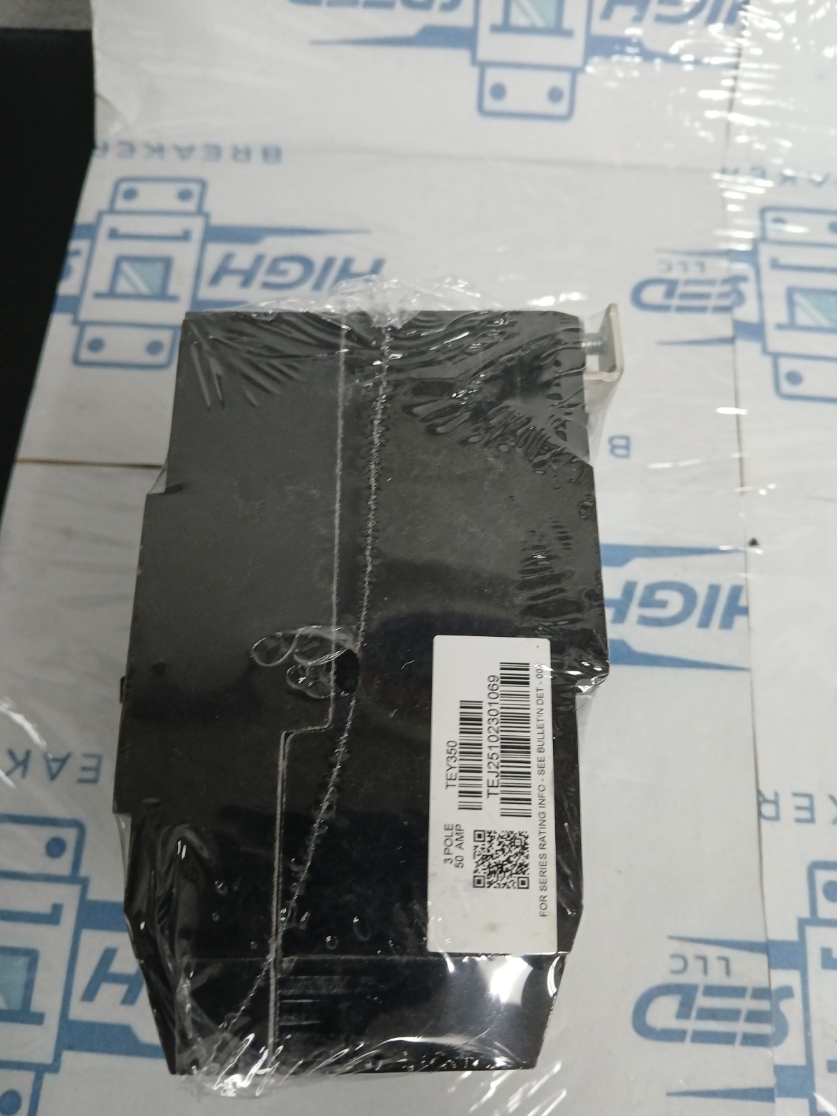 GE NEW TEY350 3 POLE 50A 480/277V BOLT ON MOLDED CASE CIRCUIT BREAKER
