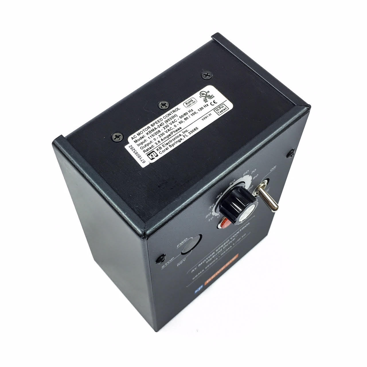 KB Electronics 9533 Adjustable Frequency Drive, KBMA-24D, 115/208-230V 1/8-1HP