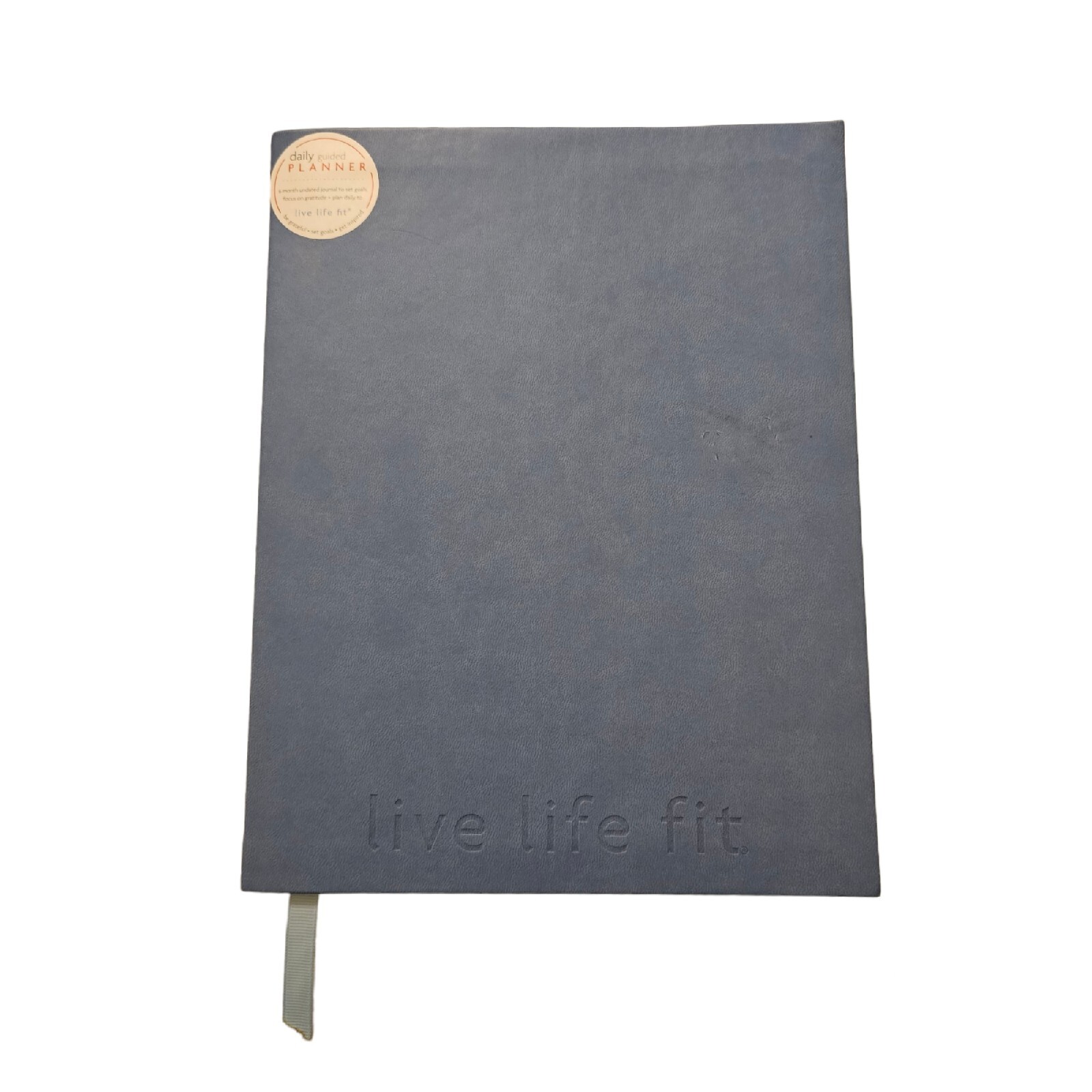 Fitlosophy Blue Six Month Undated Planner Journal 8″×10″ 192 Pgs Soft Bound PU