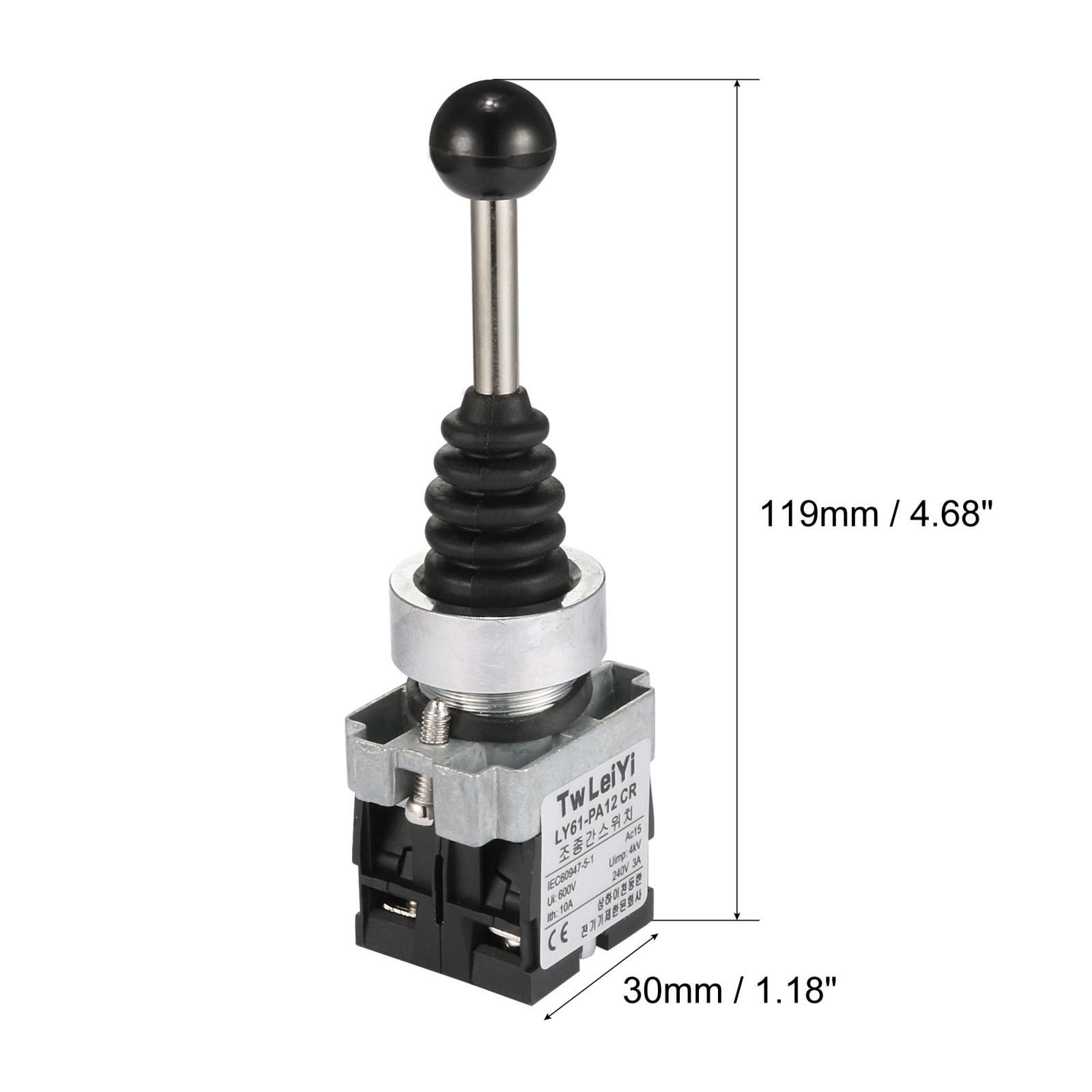 Joystick Switch Controllers 2 Position 2NO Latching Type AC 600V 10A