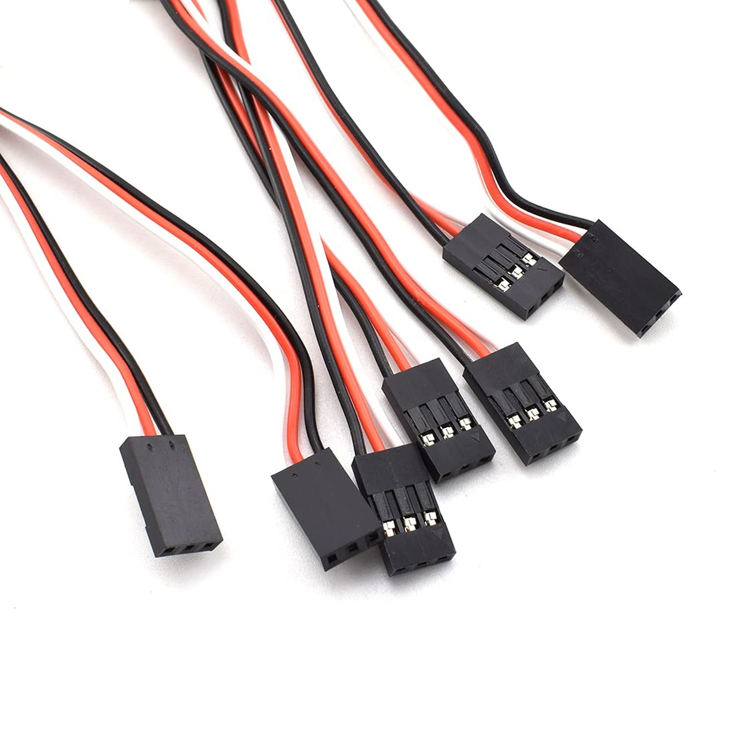 RC Servo Extension Cable 12PCS 3-Pin Male to Female 10CM 20CM 30CM JR Futaba Par