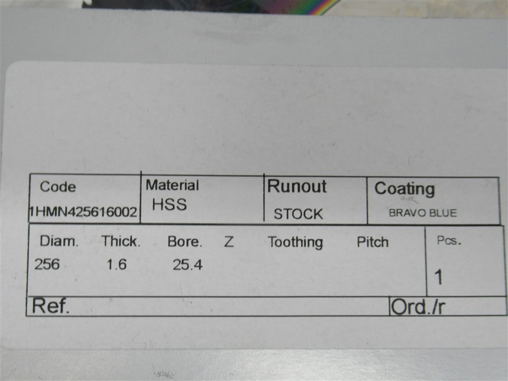 Stark 1HMN425616002 , 256 mm Dia. HSS Circular Saw Blade