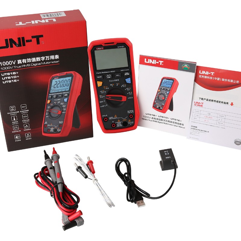 1PC NEW UNI-T UT61D+ 1000V True RMS Digital Multimeter USB Data Hold/backlight##