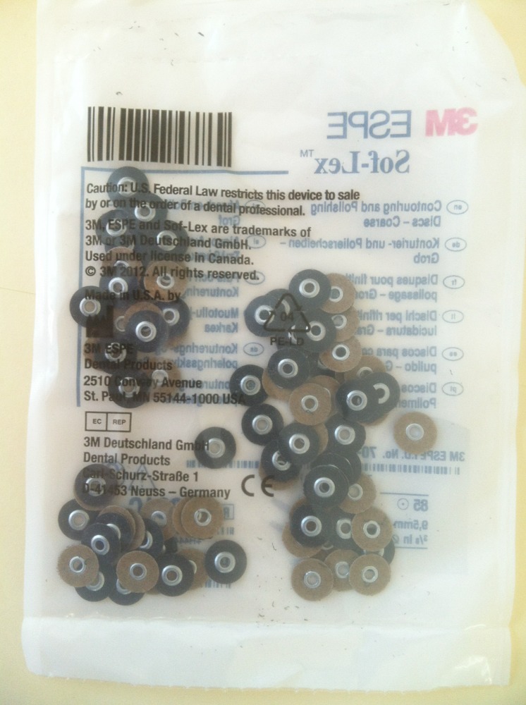 3M Sof-Lex soflex Discs Pack of 85 Black Series 1981C Coarse 3/8″ 9.5mm Dental