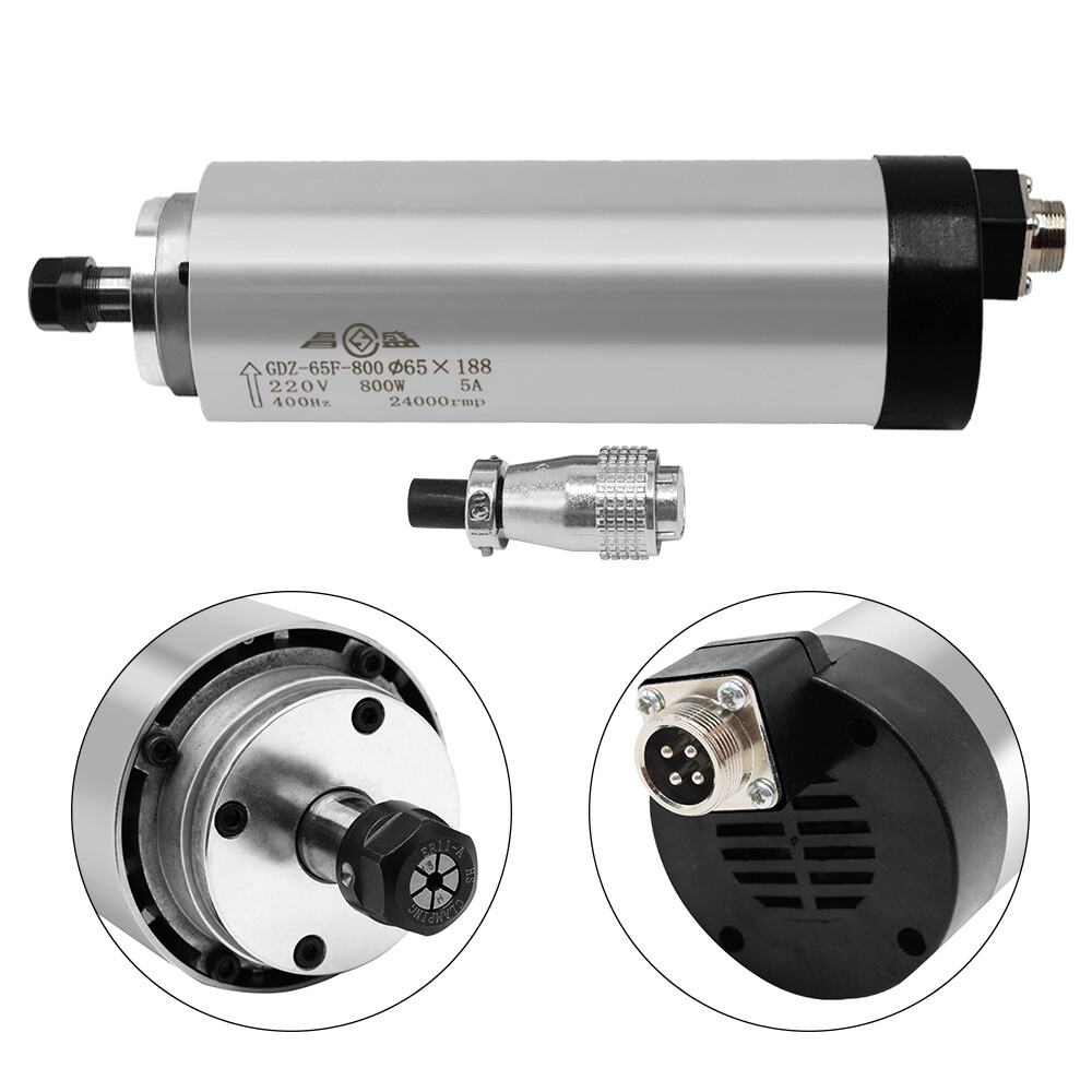 1.5KW/0.8KW Spindle Motor Water/Air-cool 24000RPM 220V, VFD Inverter,ER11 Collet