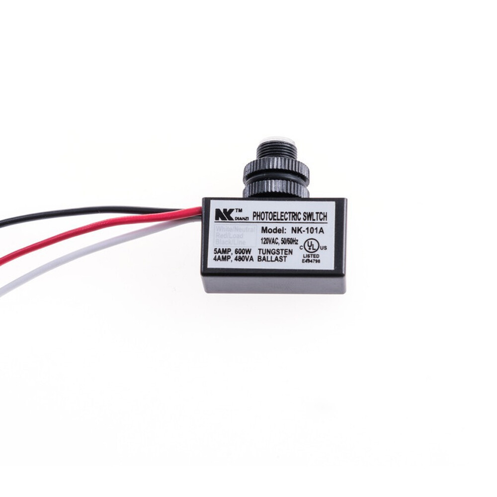 2X Photoelectric Photocell Dusk to Dawn Button Flush Mount Photo Control Switch