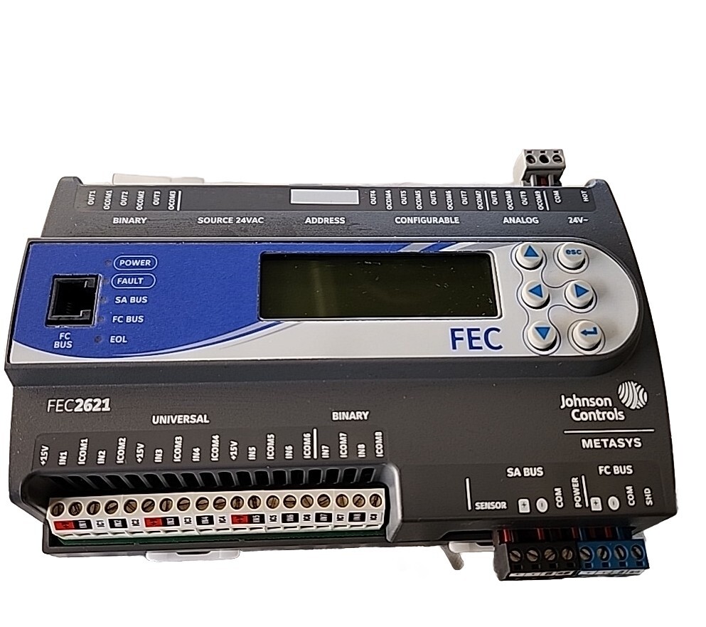 Johnson Controls MS-FEC2621-0 Programmable Controller Rev. C S/W Version 5.0
