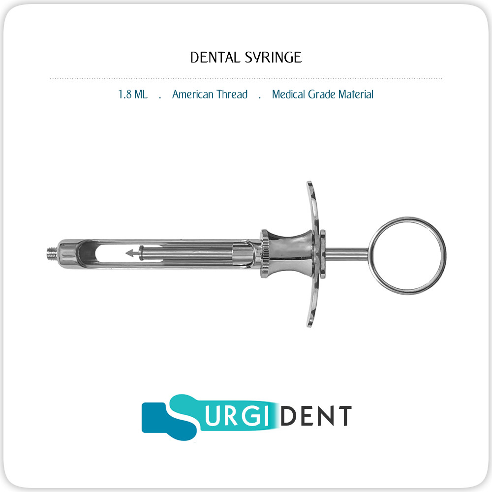 DENTAL SYRINGE 1.8ML ANESTHETIC ASPIRATING INSTRUMENTS “SET OF 2”