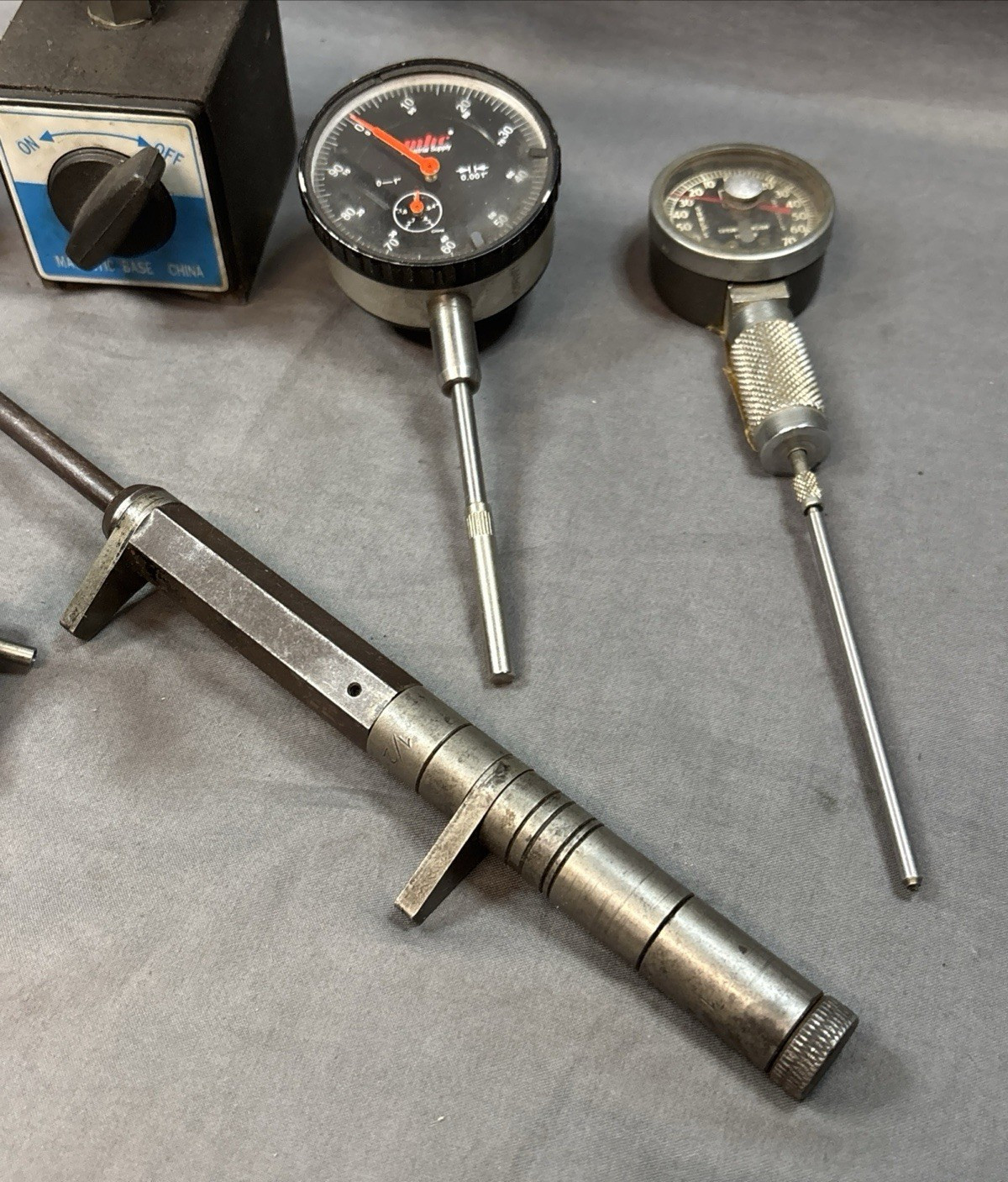 Magnetic Base Tool Holder and misc. Machinist Dial Indicators – P&G, Ames, MHC