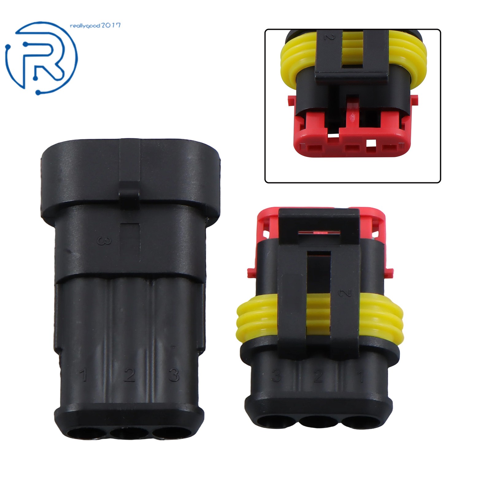 800Pcs Waterproof Automotive Electrical Wire Connectors Plug Kit 1/2/3/4/5/6 Pin