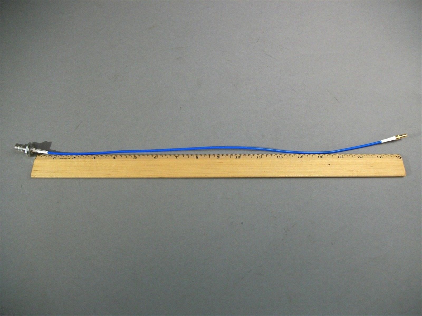 Huber Suhner 23006326 18″ Coaxial Cable BNC Bulkhead to SMB Lot of 2 – DC-5GHz.
