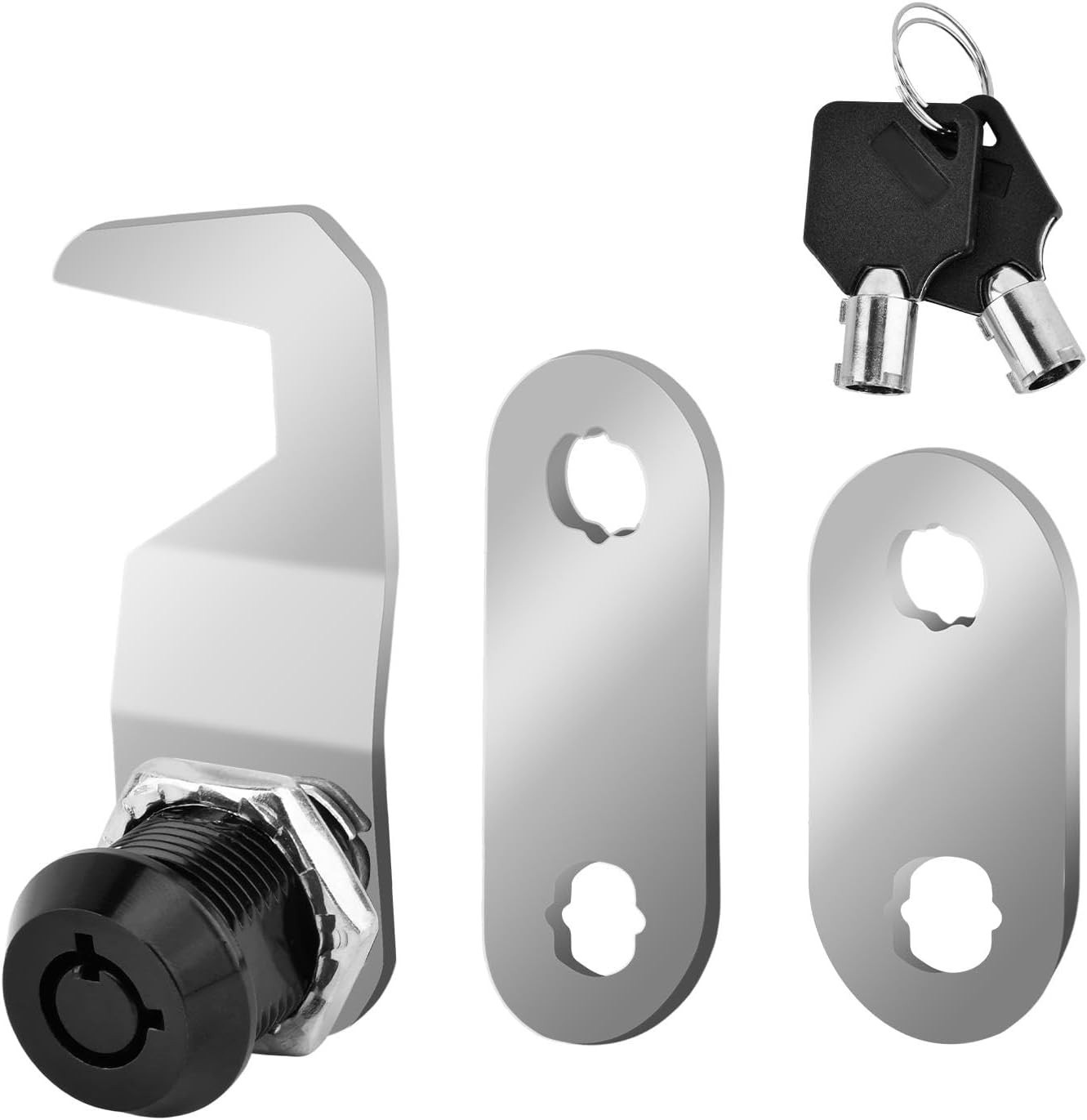 5/8 Inch Black Toolbox Lock Replacement, US General Cabinet Cam Lock Keyed Alike