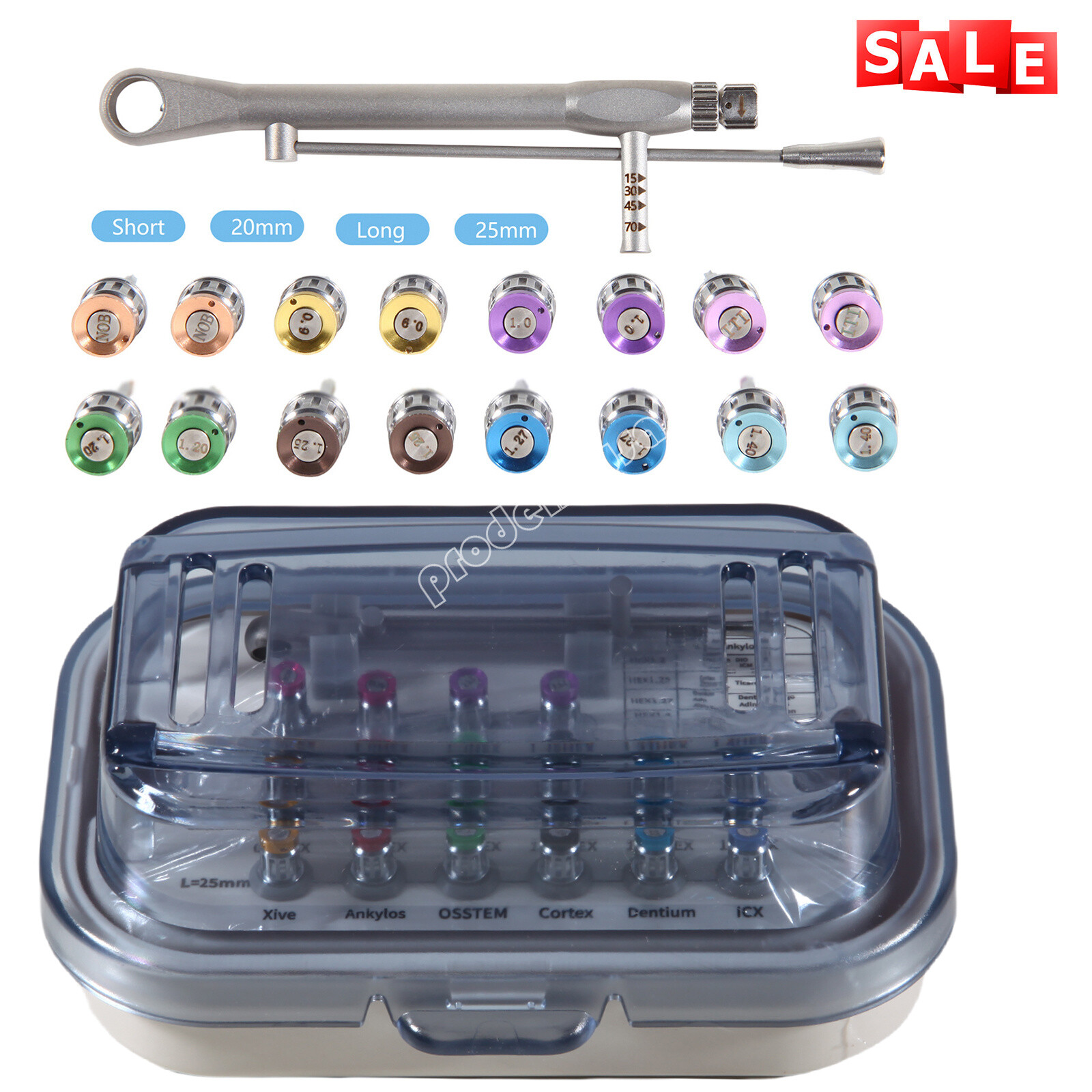 Dental Universal Implant Prosthetic Kit Torque Wrench Screw Drivers Remover pro