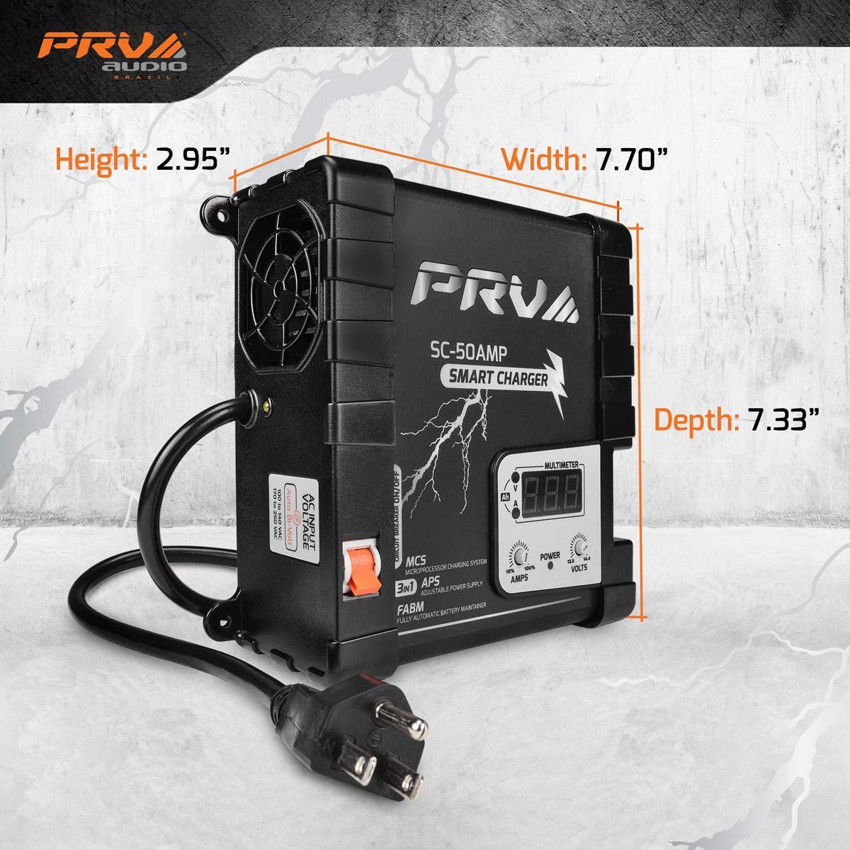PRV Audio SC-50AMP Smart Charger 12V 50A