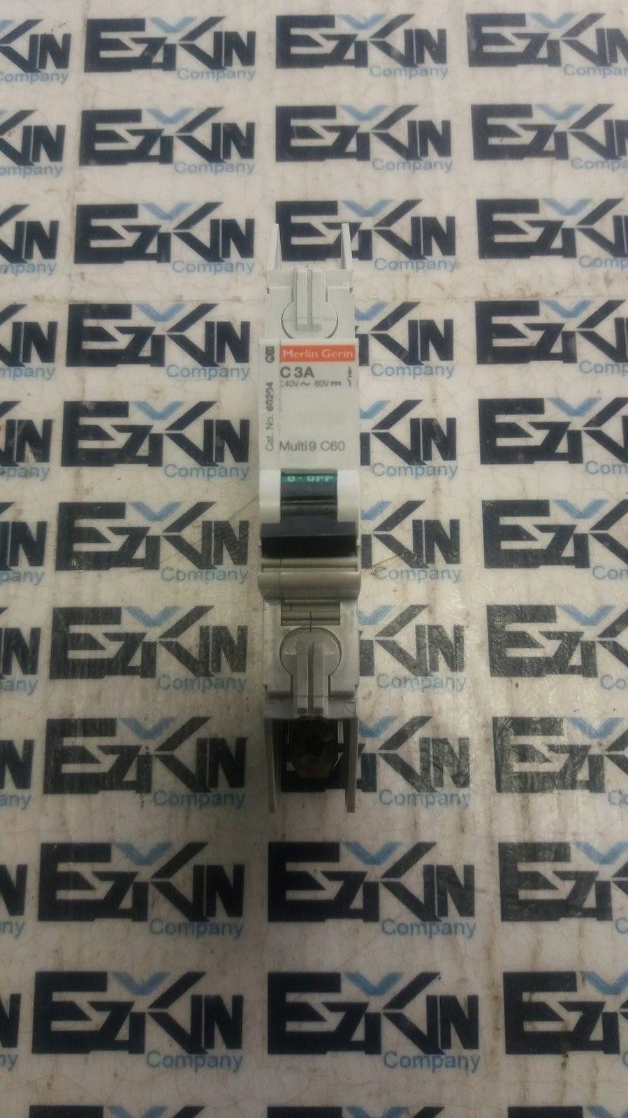 Merlin Gerin CAT. 60204 MULTI9 C60 1-Pole Circuit Breaker, 240V 3A