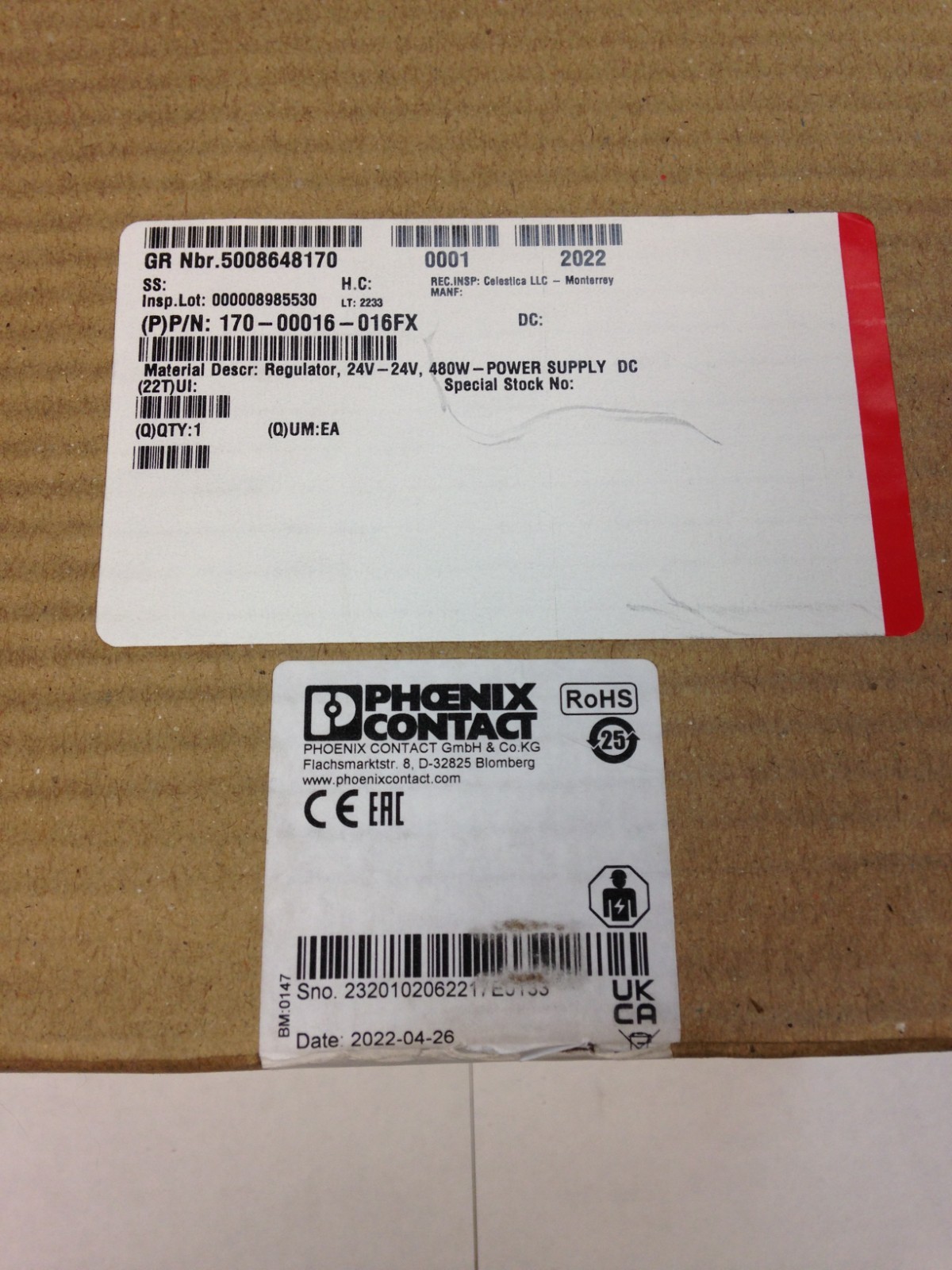 Phoenix Contact Quint-PS/24DC/24DC/20 24VDC 480W 20A Power Supply 41 BRAND NEW