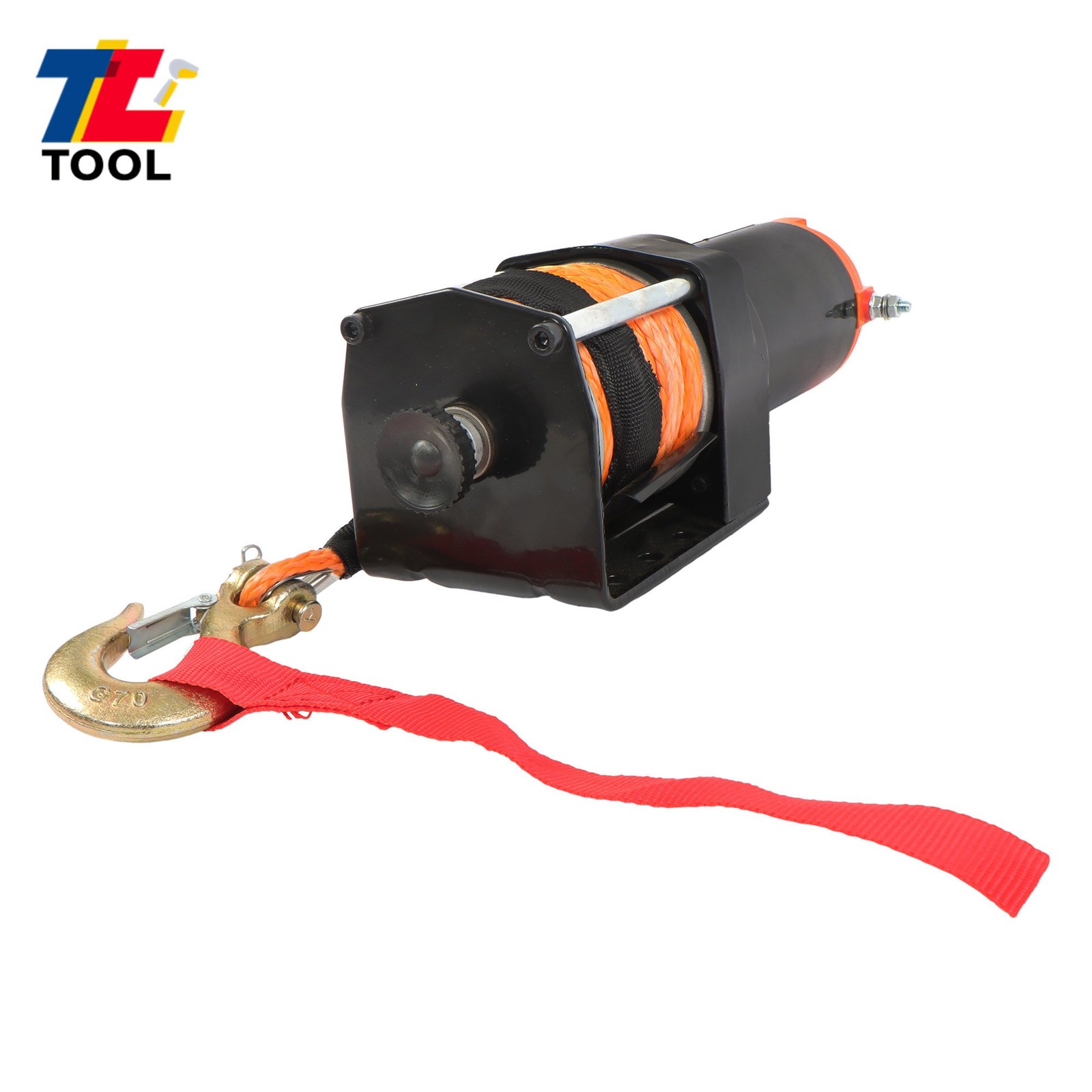 Wireless Remote Control Electric Winch 2500LBS 12VDC/1.3HP Synthetic Rope Winch