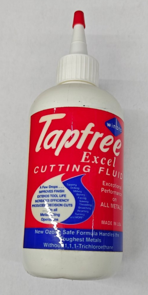 Winbro Tapfree Excel Cutting Fluid Bottle 8 Fl. Oz For Use On ALL Metals USA
