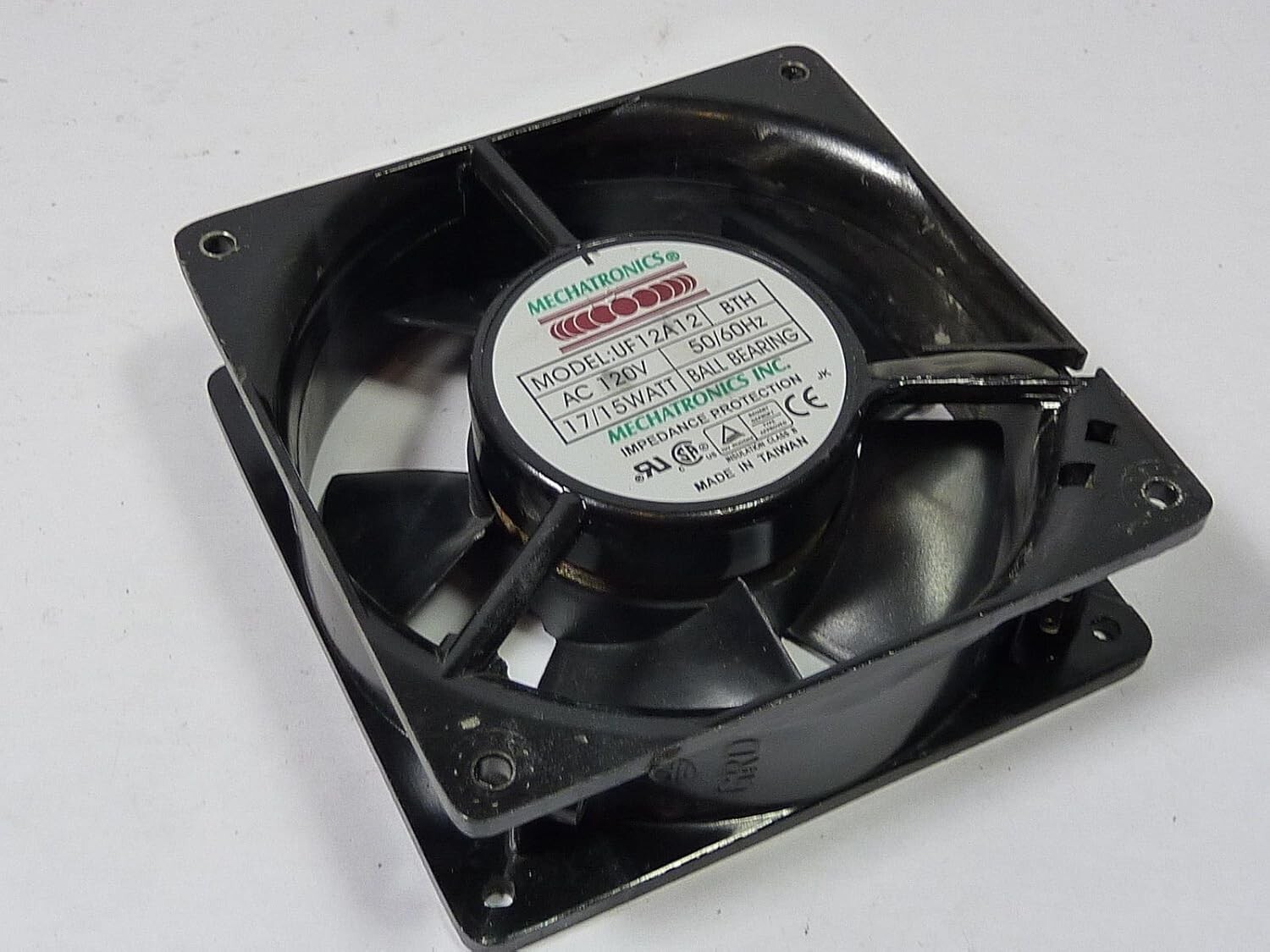 Mechatronics UF12A12 BTH 120V-AC Fan Axial Ball Bearing 120V 17/15 Watt