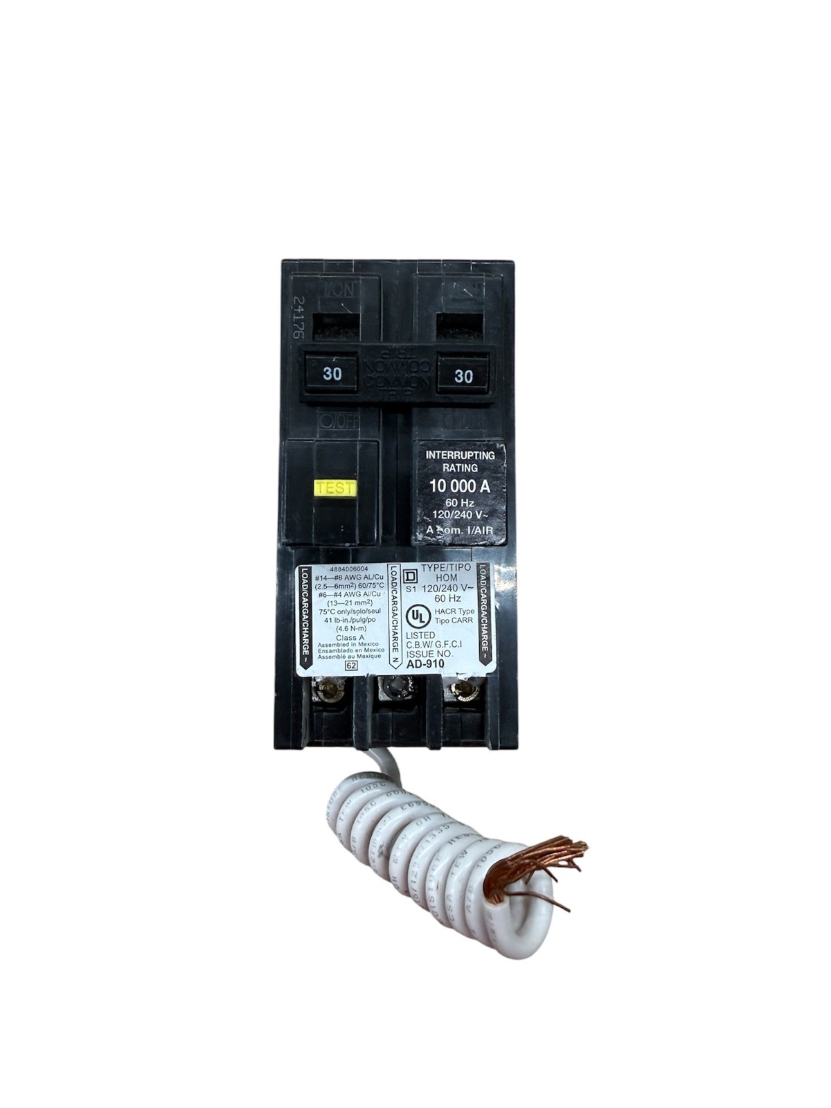 Square D HOM230GFIC 30 A Miniature Circuit Breaker