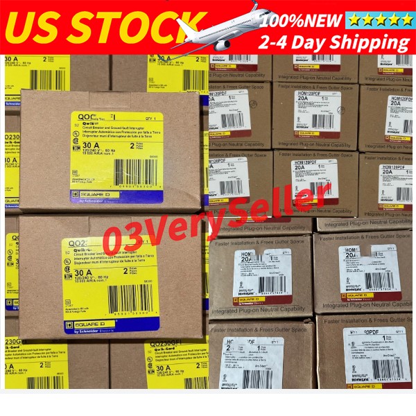 Square D HOM120PDF 120V 20A Single-Pole Circuit Breaker