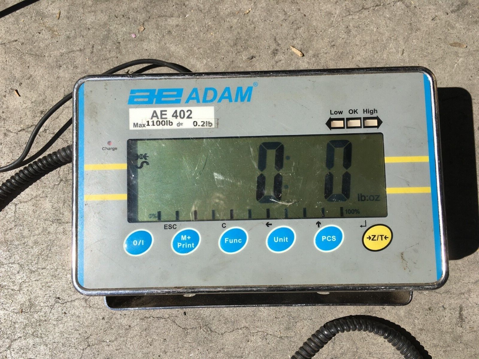 Adam Equipment PTM 500 Floor Scale Digital 1100 Lb. Capacity AE402