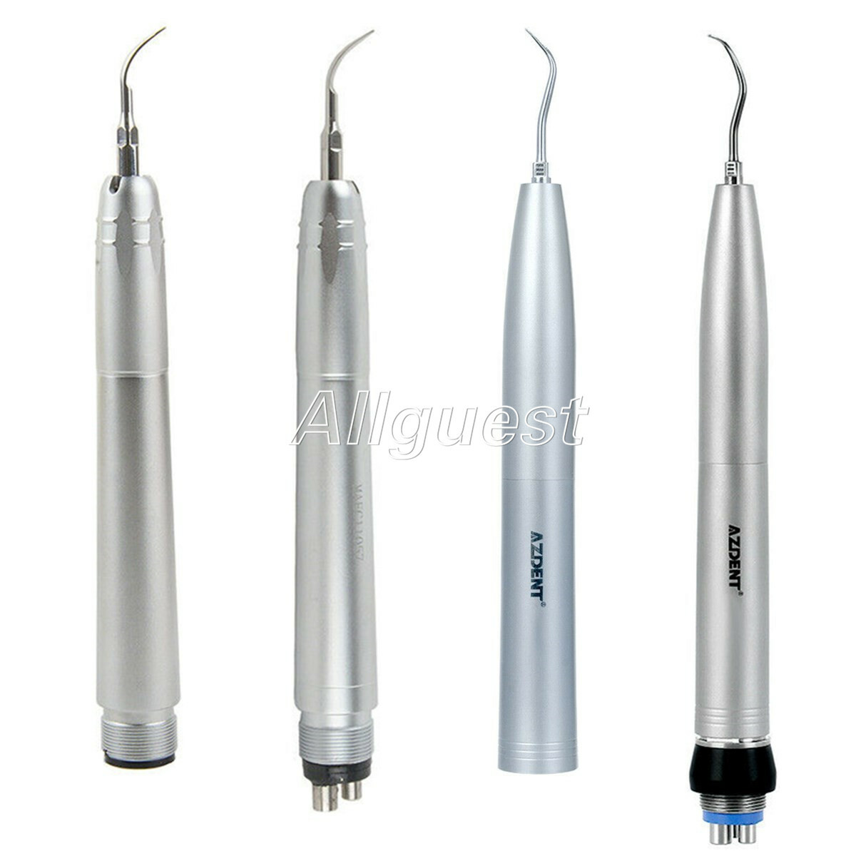 AZDENT Dental Ultrasonic Air Scaler Handpiece 2/4Hole + Scaler Tips