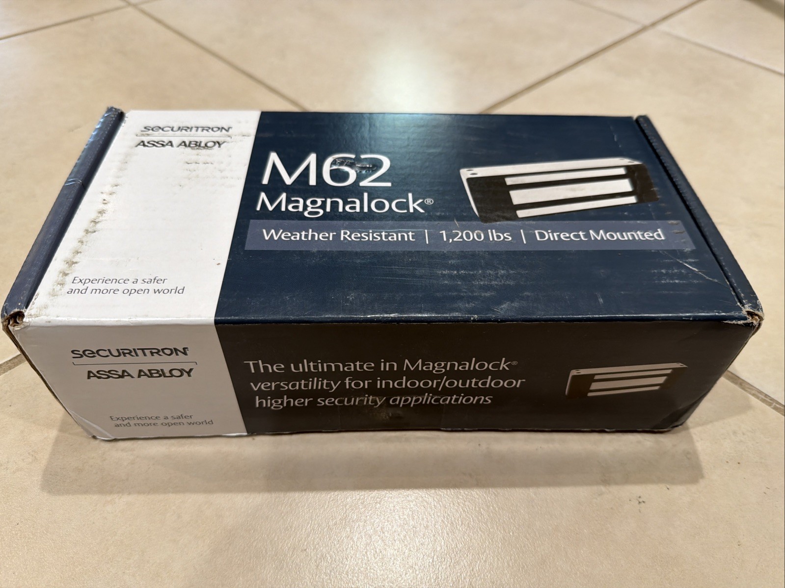 Securitron M62FG-SASM Assa Abloy Direct Mounted Magnalock 1200 LBS 12/24 VDC NEW