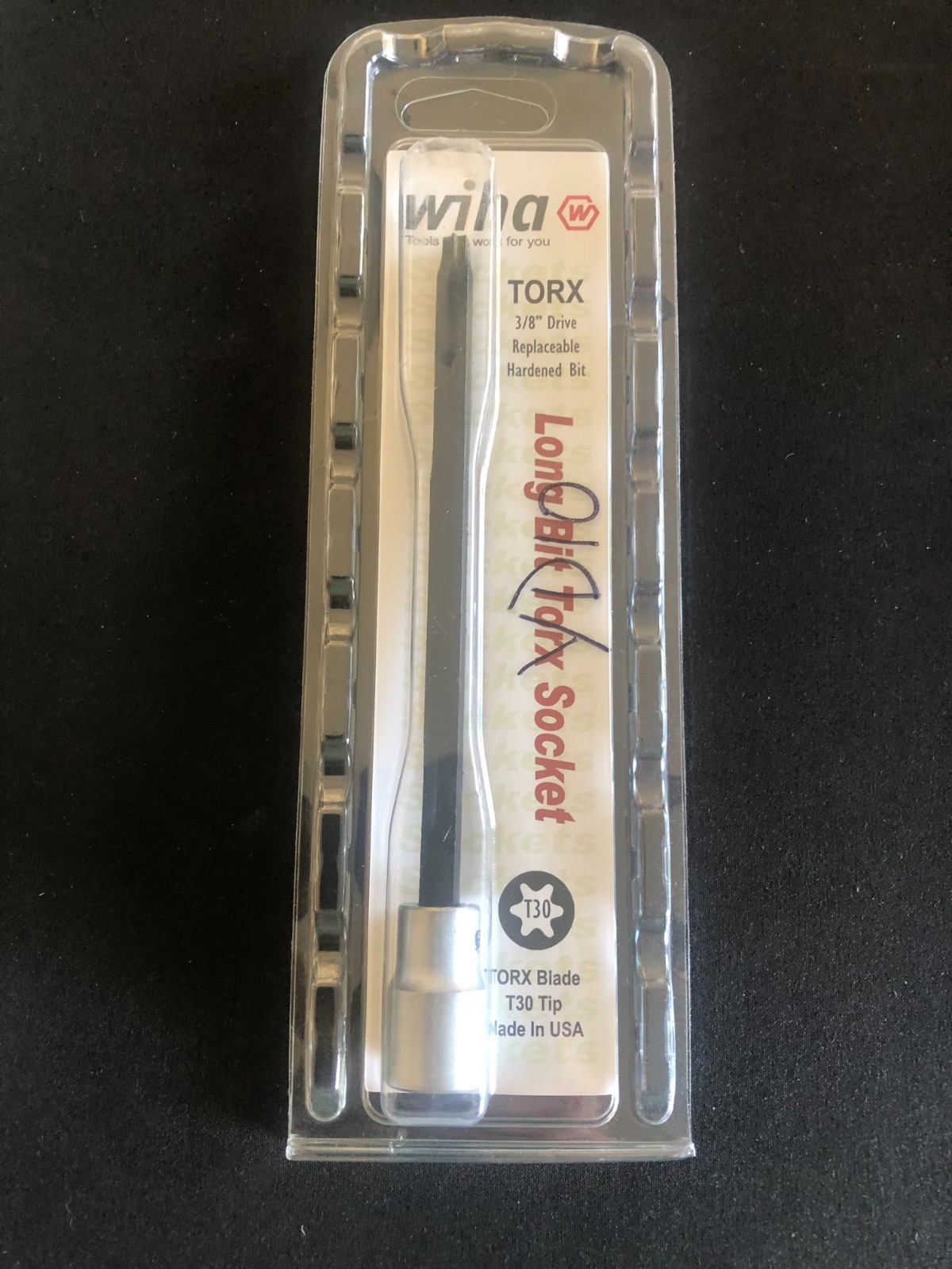 WIHA 77115 Torx 3/8″ Drive Bit Socket 6″ Long T30
